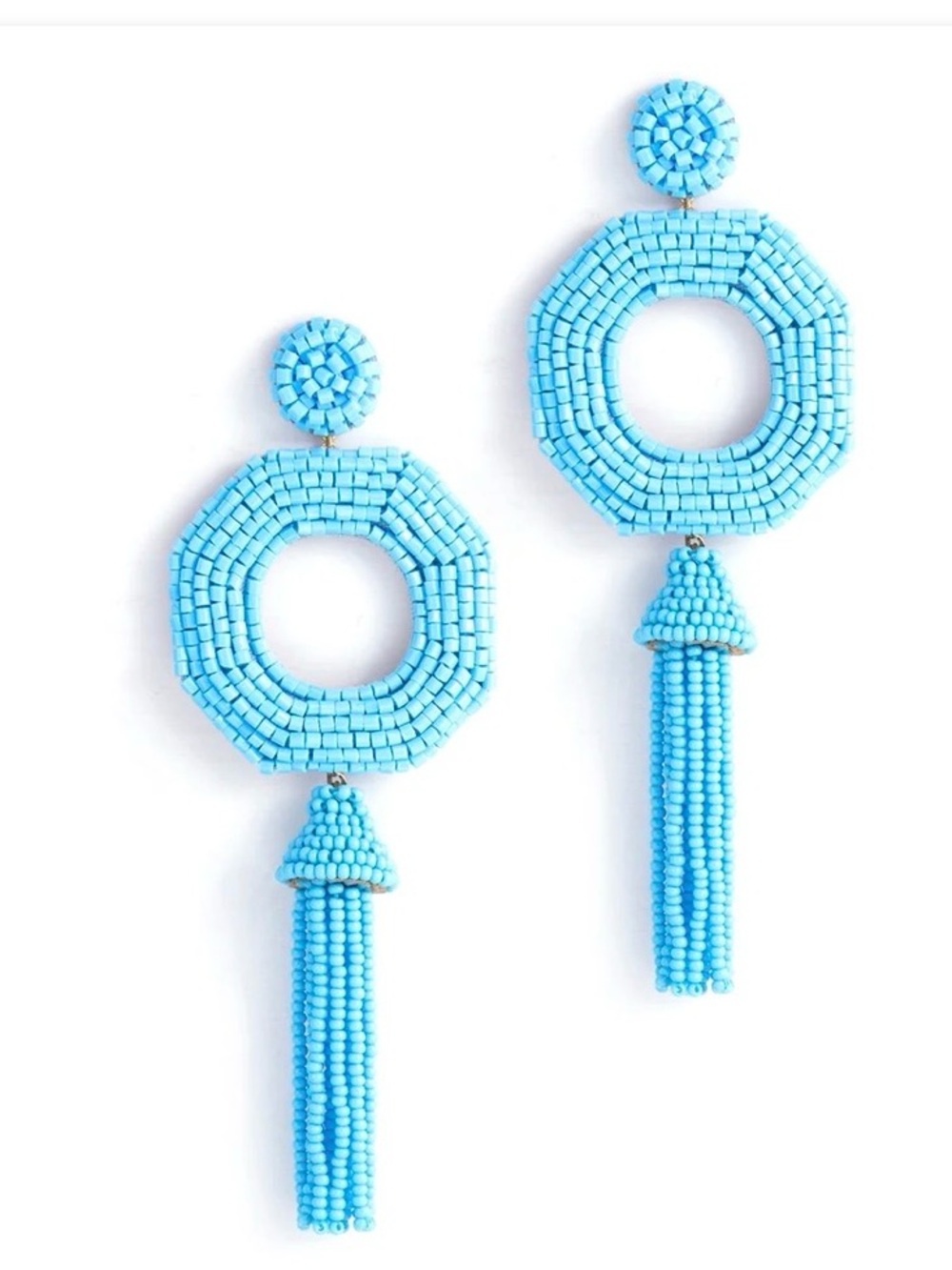Deepa Gurnani Isha Earrings in Turquoise NWOT $60 Retail